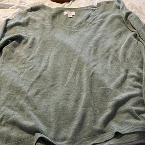 Croft & Barrow Teal V-Neck Sweater